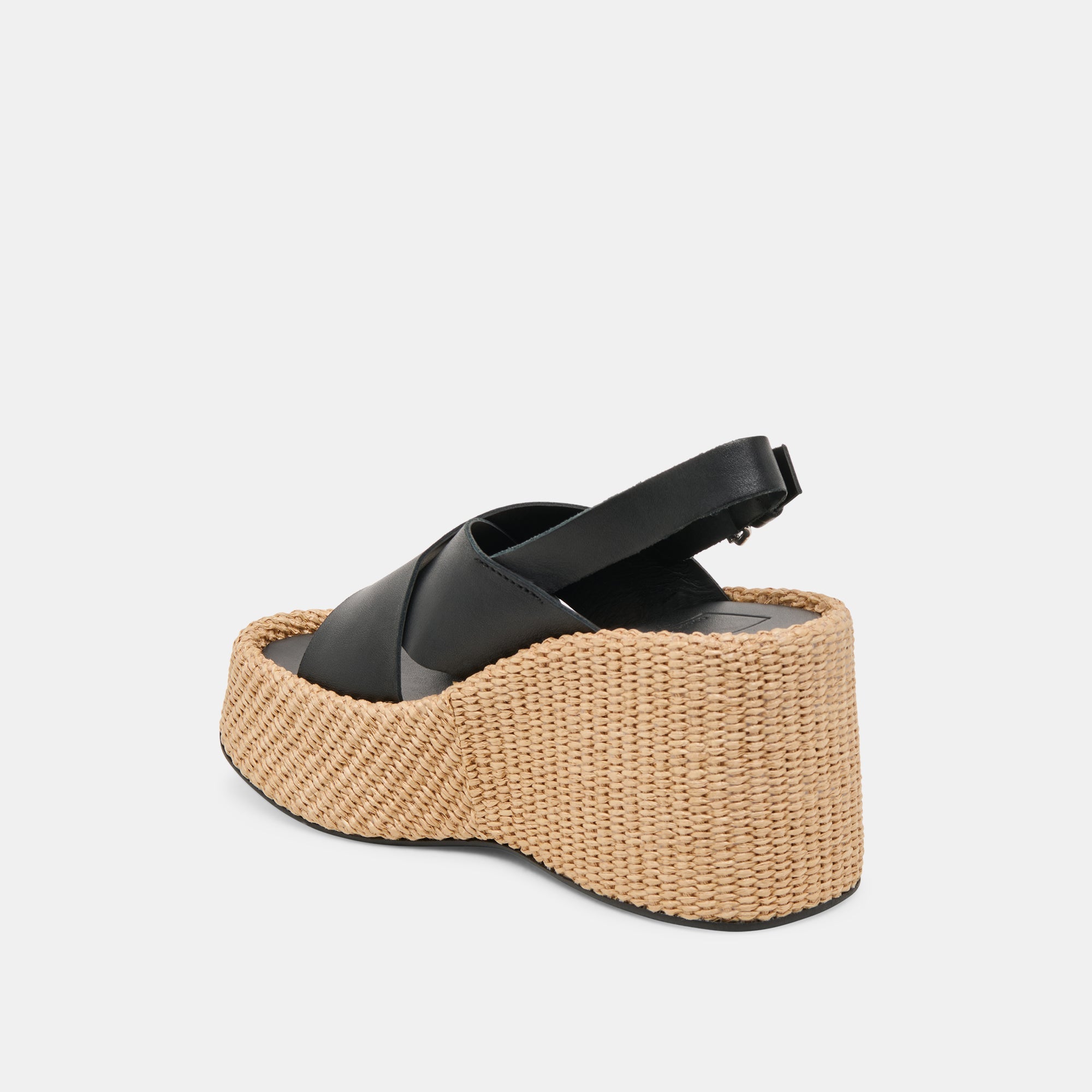 SKYLAR WEDGES BLACK LEATHER | Women Dolce Vita