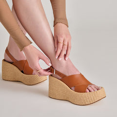 SKYLAR WEDGES BROWN LEATHER | Dolce Vita Women