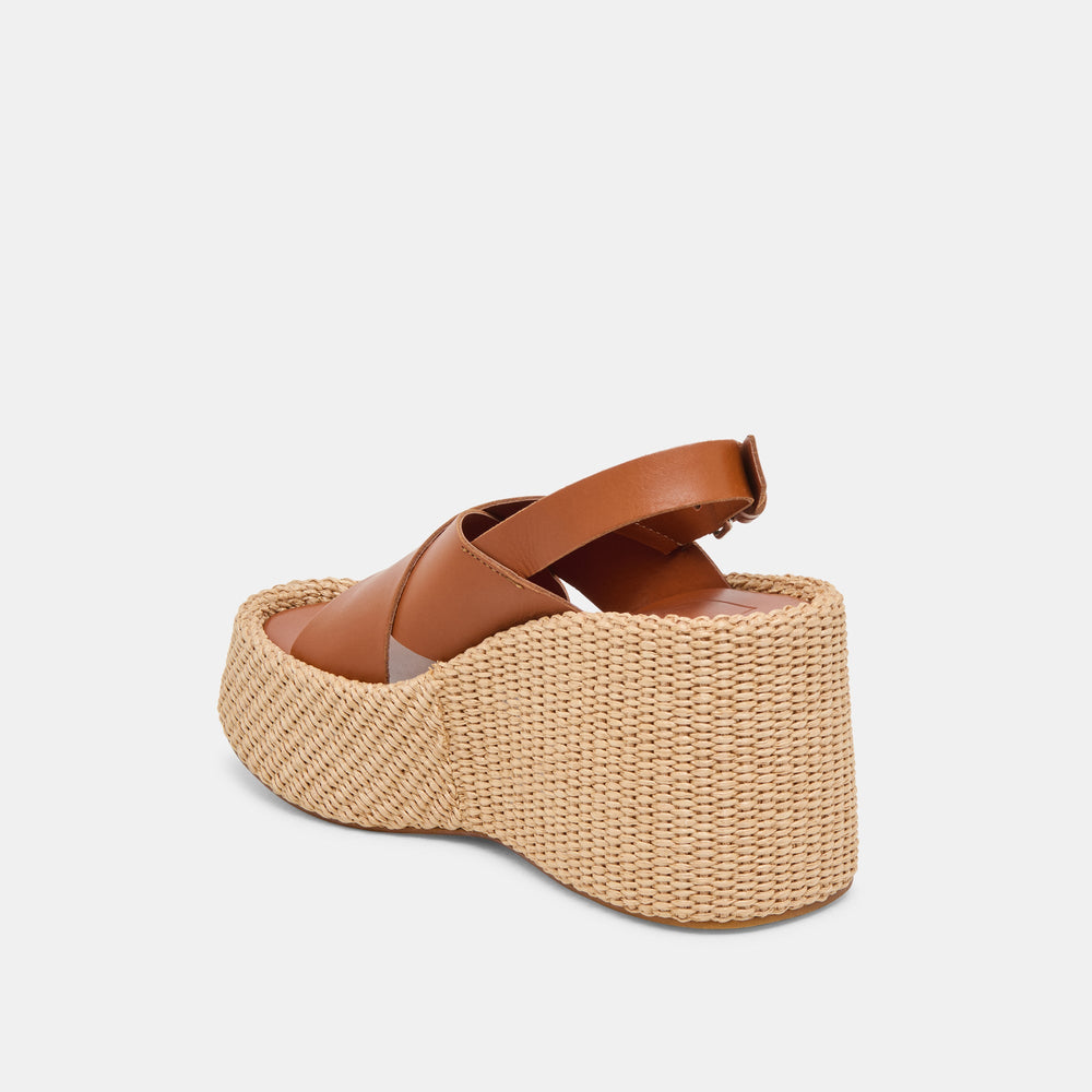 SKYLAR WEDGES BROWN LEATHER | Dolce Vita Women