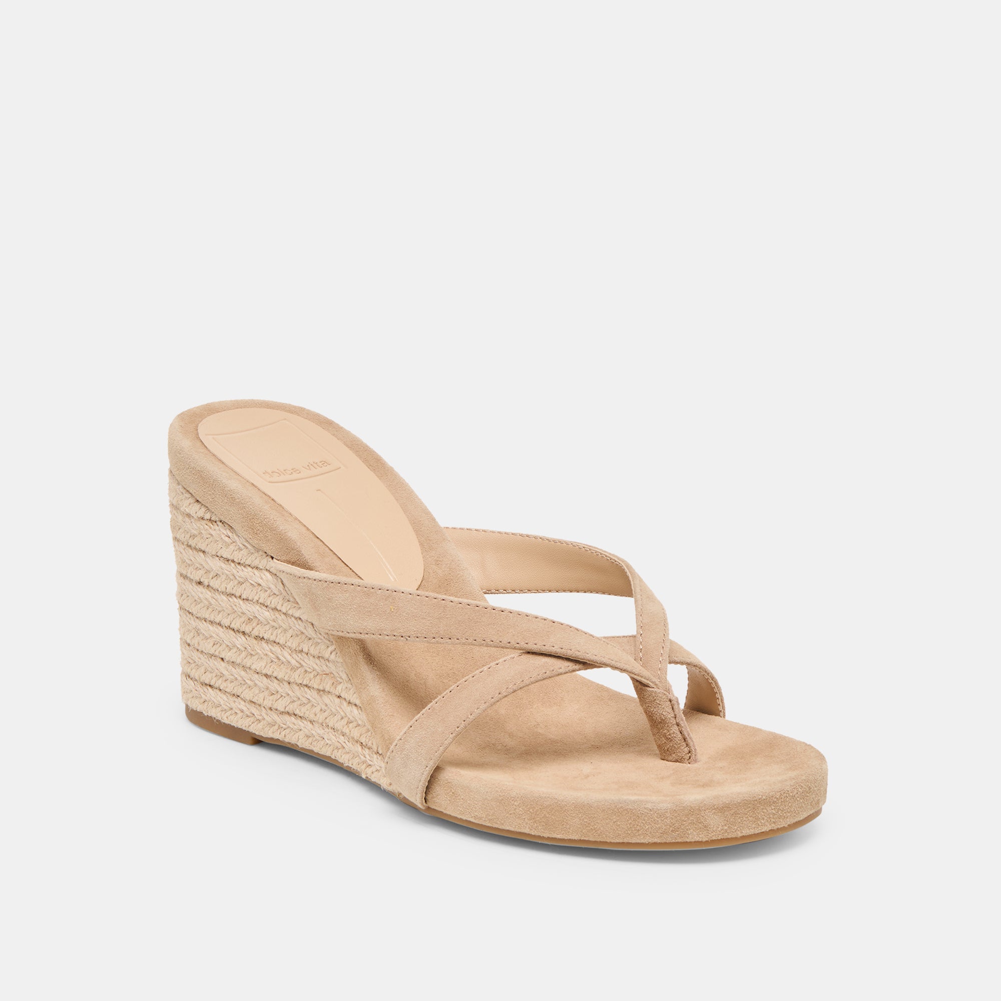 Helan Espadrille Camel Suede Wedges | Dolce Vita Women