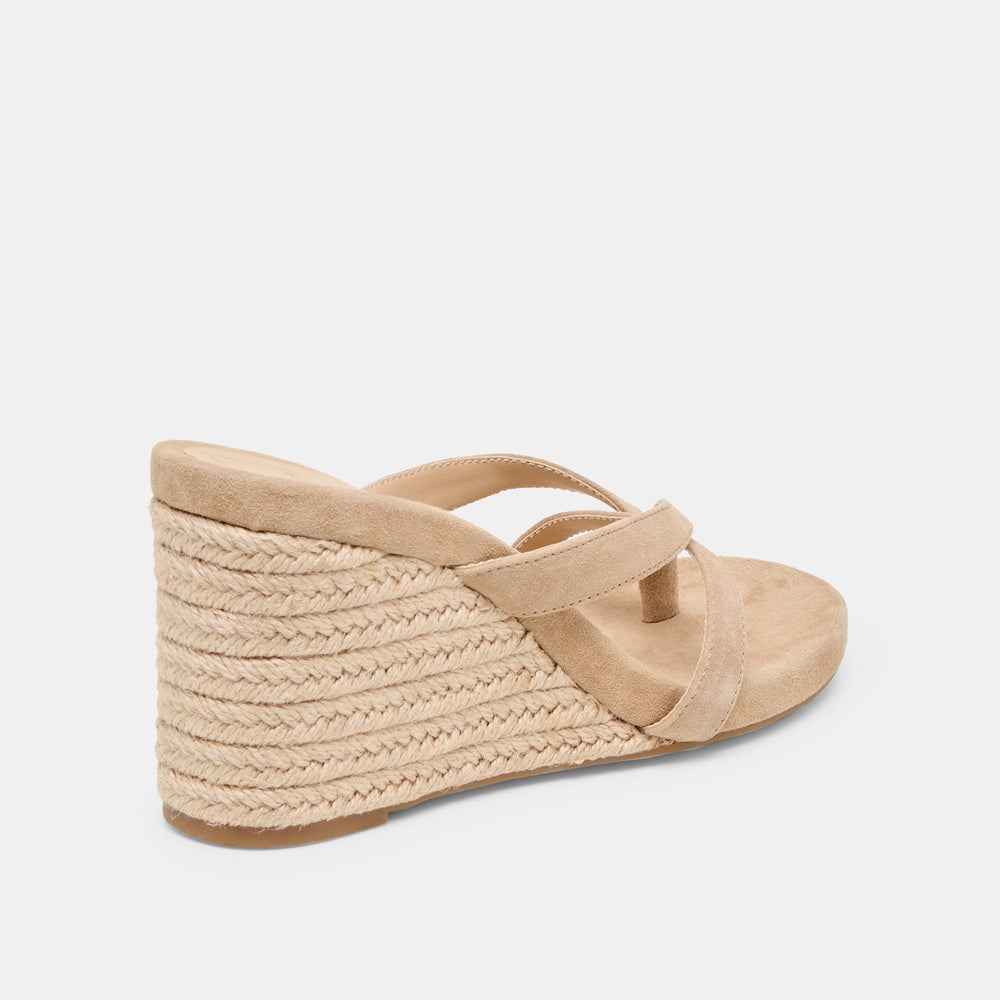 Helan Espadrille Camel Suede Wedges | Dolce Vita Women