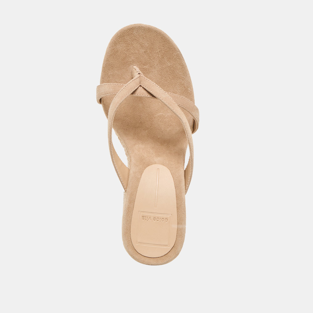Helan Espadrille Camel Suede Wedges | Dolce Vita Women