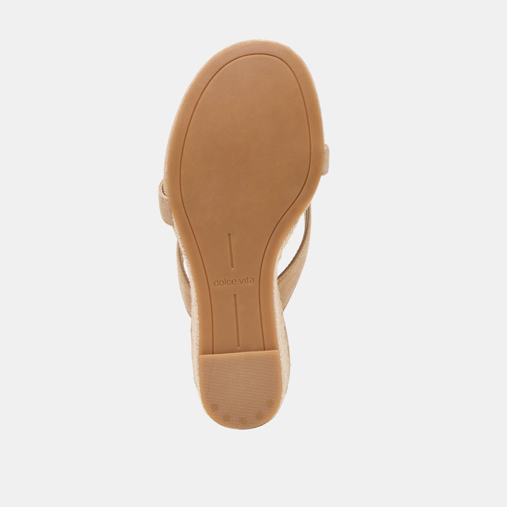 Helan Espadrille Camel Suede Wedges | Dolce Vita Women