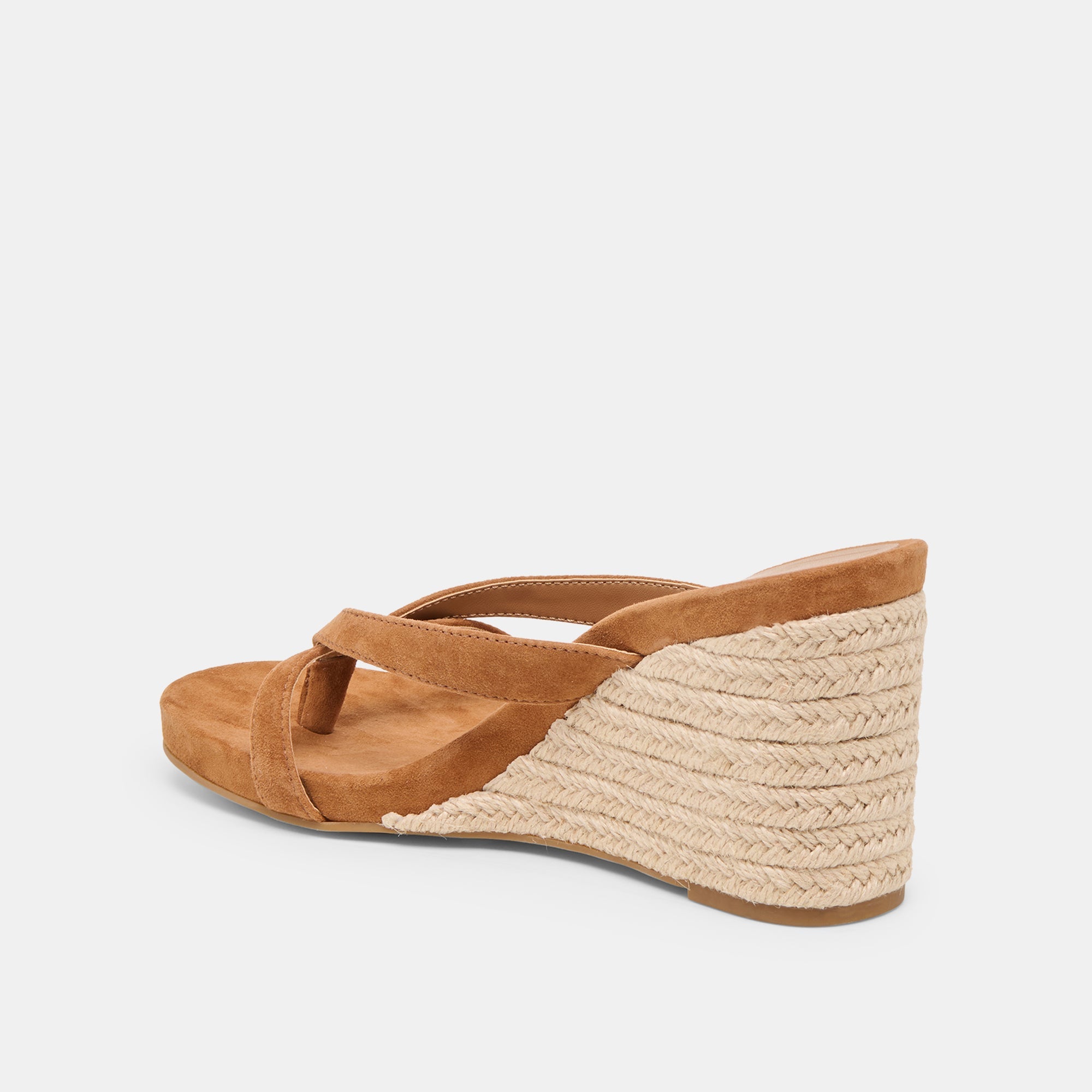 Helan Espadrille Brown Suede Wedges | Women Dolce Vita