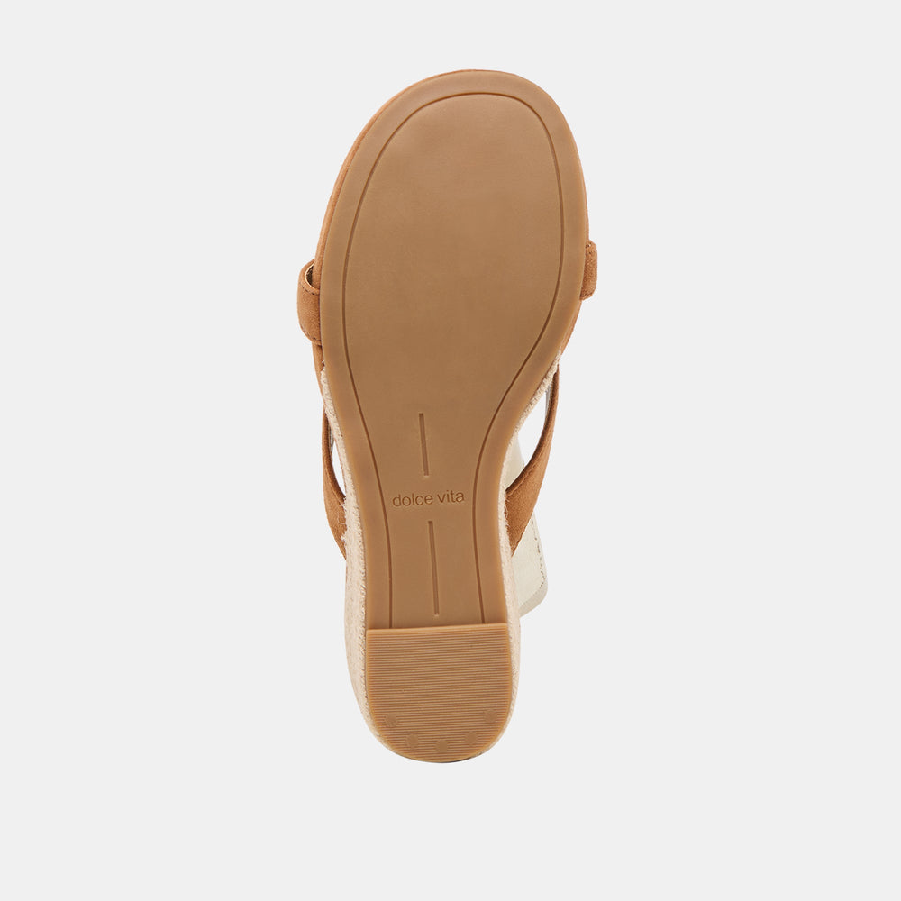 Helan Espadrille Brown Suede Wedges | Women Dolce Vita