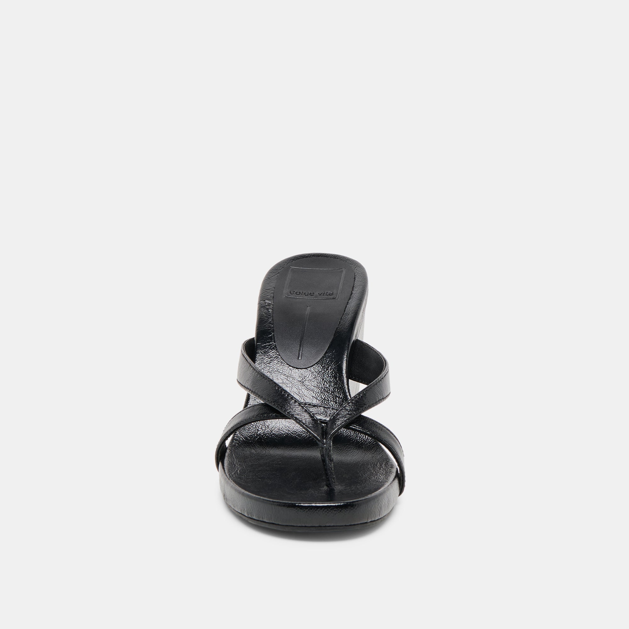 Helan Black Leather Wedges | Women Dolce Vita