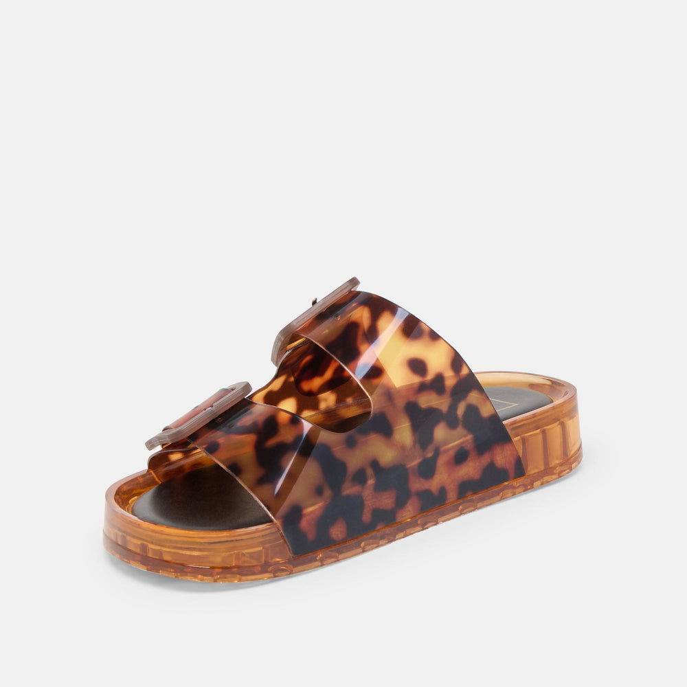 Julio Tortoise Vinyl Sandals | Women Dolce Vita