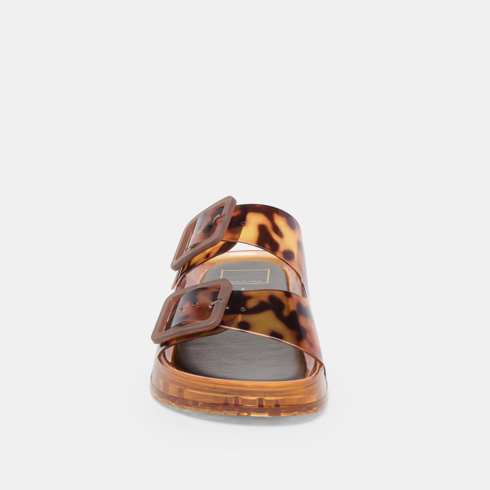 Julio Tortoise Vinyl Sandals | Women Dolce Vita