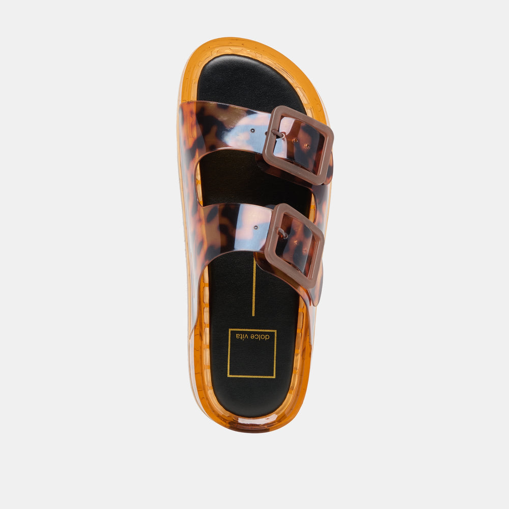 Julio Tortoise Vinyl Sandals | Women Dolce Vita