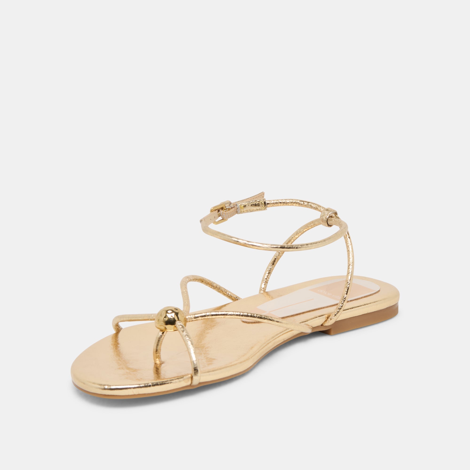 Kenley Gold Leather Sandals | Dolce Vita Women