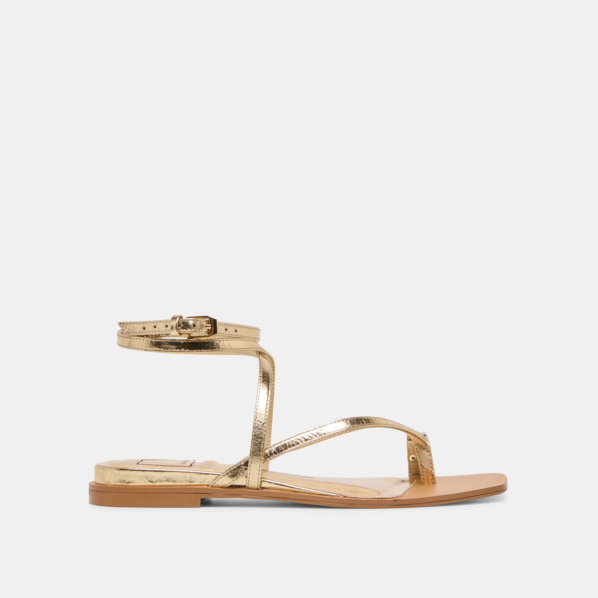Tyrice Gold Leather Sandals | Women Dolce Vita