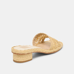 Dixi Lt Natural Cross Hatch Raffia Sandals | Dolce Vita Women