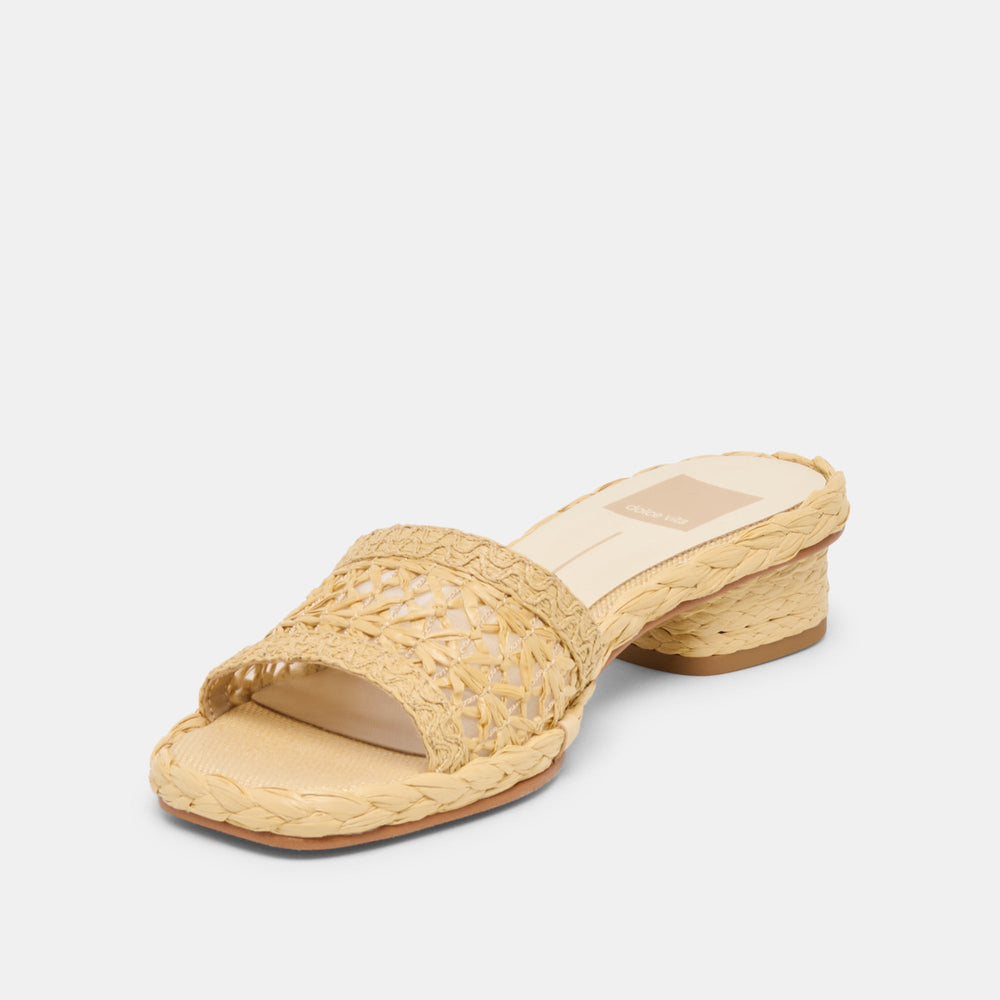 Dixi Lt Natural Cross Hatch Raffia Sandals | Dolce Vita Women