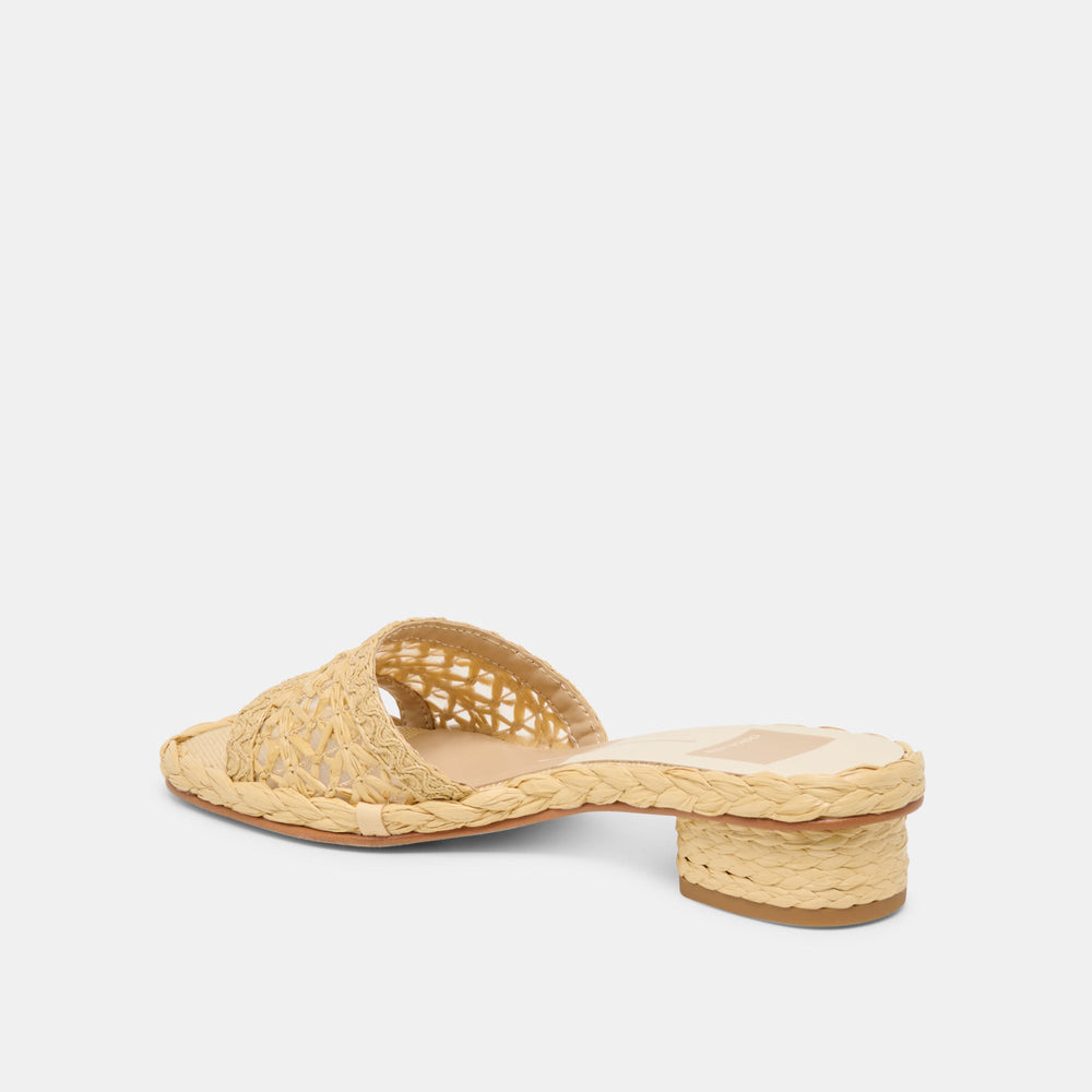 Dixi Lt Natural Cross Hatch Raffia Sandals | Dolce Vita Women
