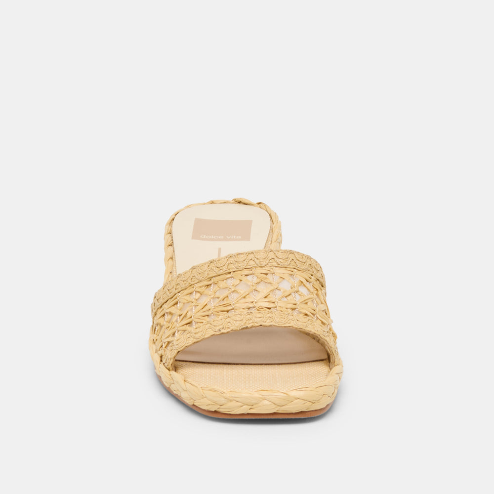 Dixi Lt Natural Cross Hatch Raffia Sandals | Dolce Vita Women