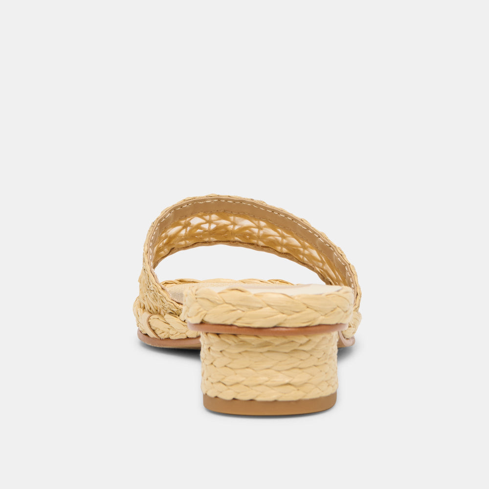 Dixi Lt Natural Cross Hatch Raffia Sandals | Dolce Vita Women