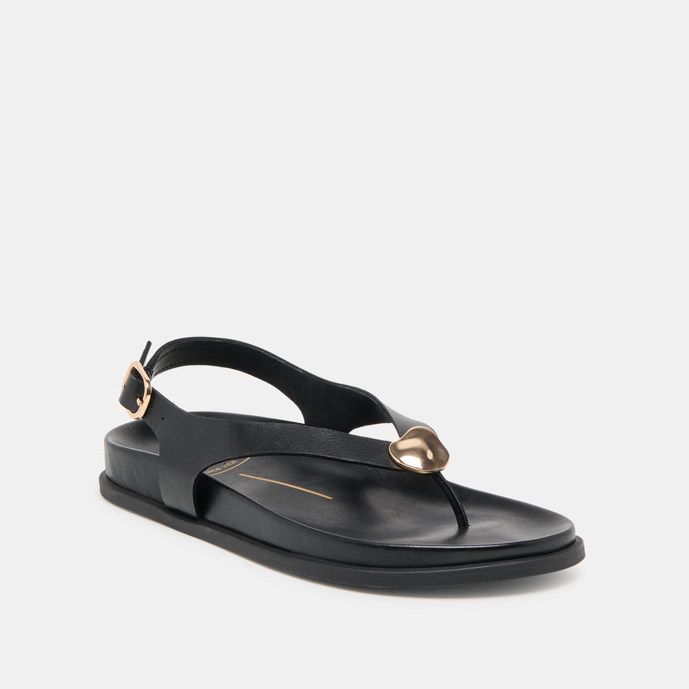 Jony Black Leather Sandals | Dolce Vita Women