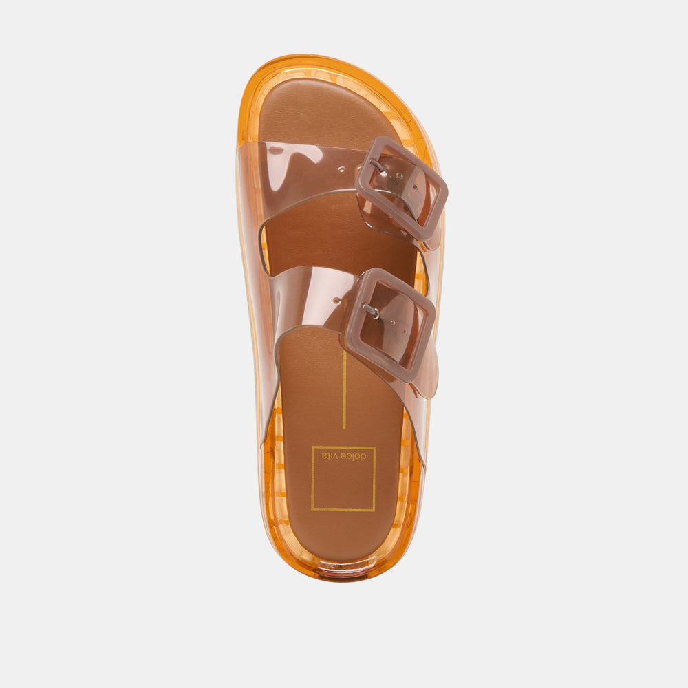 Julio Whiskey Vinyl Sandals | Women Dolce Vita