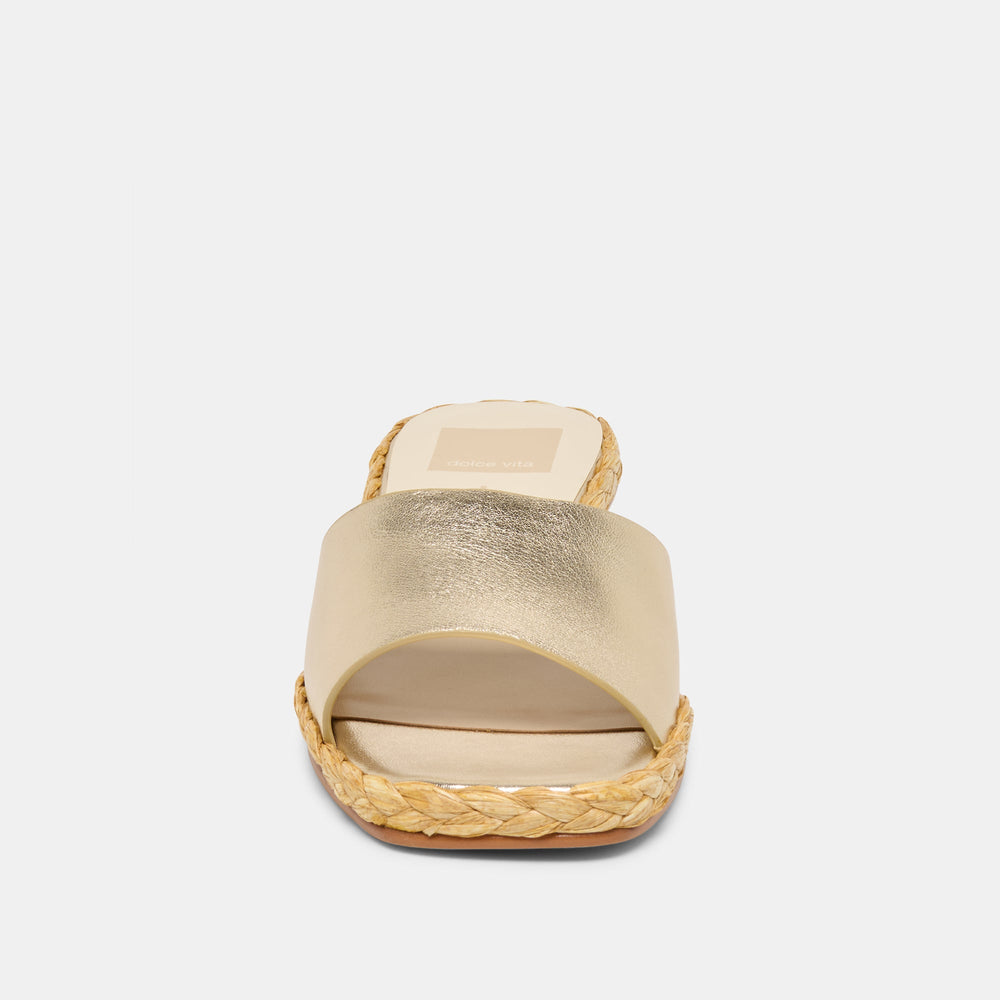 Dixi Platinum Leather Sandals | Dolce Vita Women