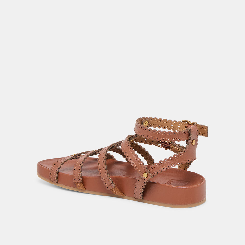 Susana Cognac Leather Sandals | Dolce Vita Women