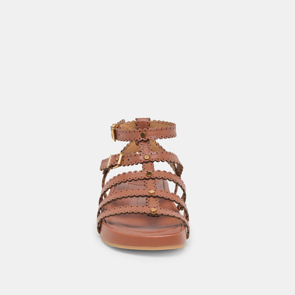 Susana Cognac Leather Sandals | Dolce Vita Women