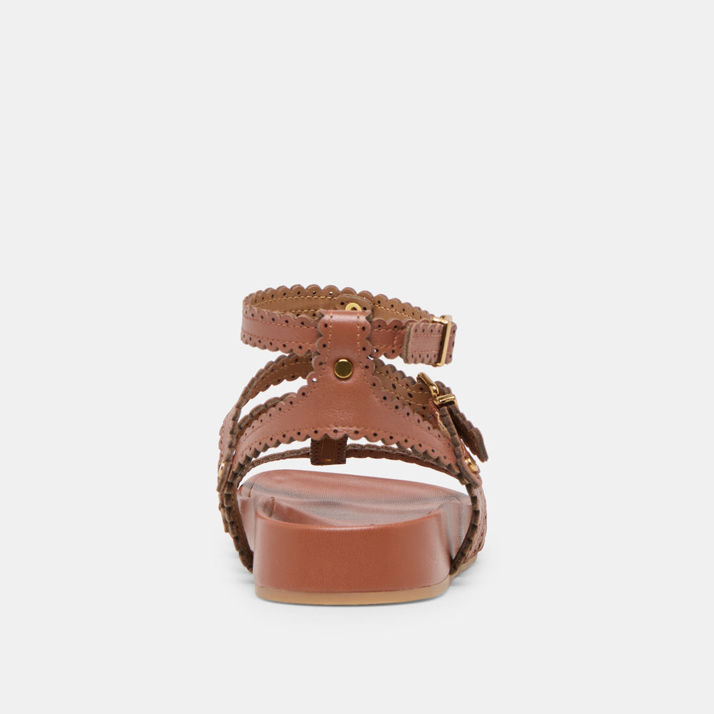 Susana Cognac Leather Sandals | Dolce Vita Women
