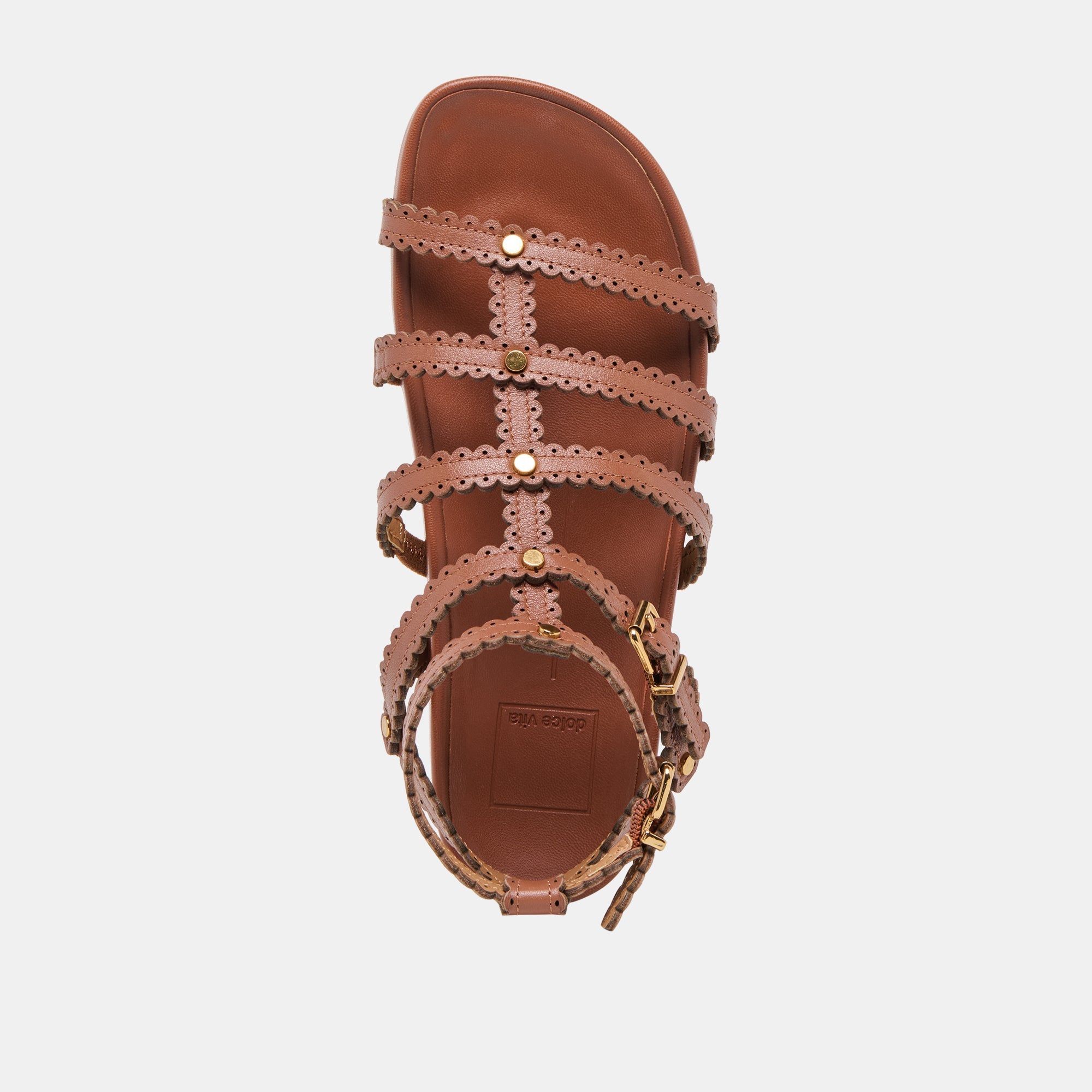 Susana Cognac Leather Sandals | Dolce Vita Women
