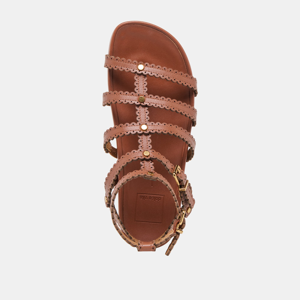 Susana Cognac Leather Sandals | Dolce Vita Women