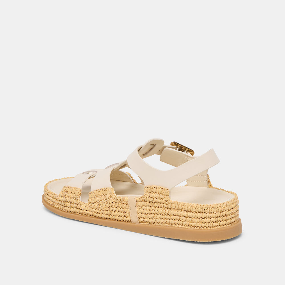 Shenna Bone Leather Sandals | Women Dolce Vita