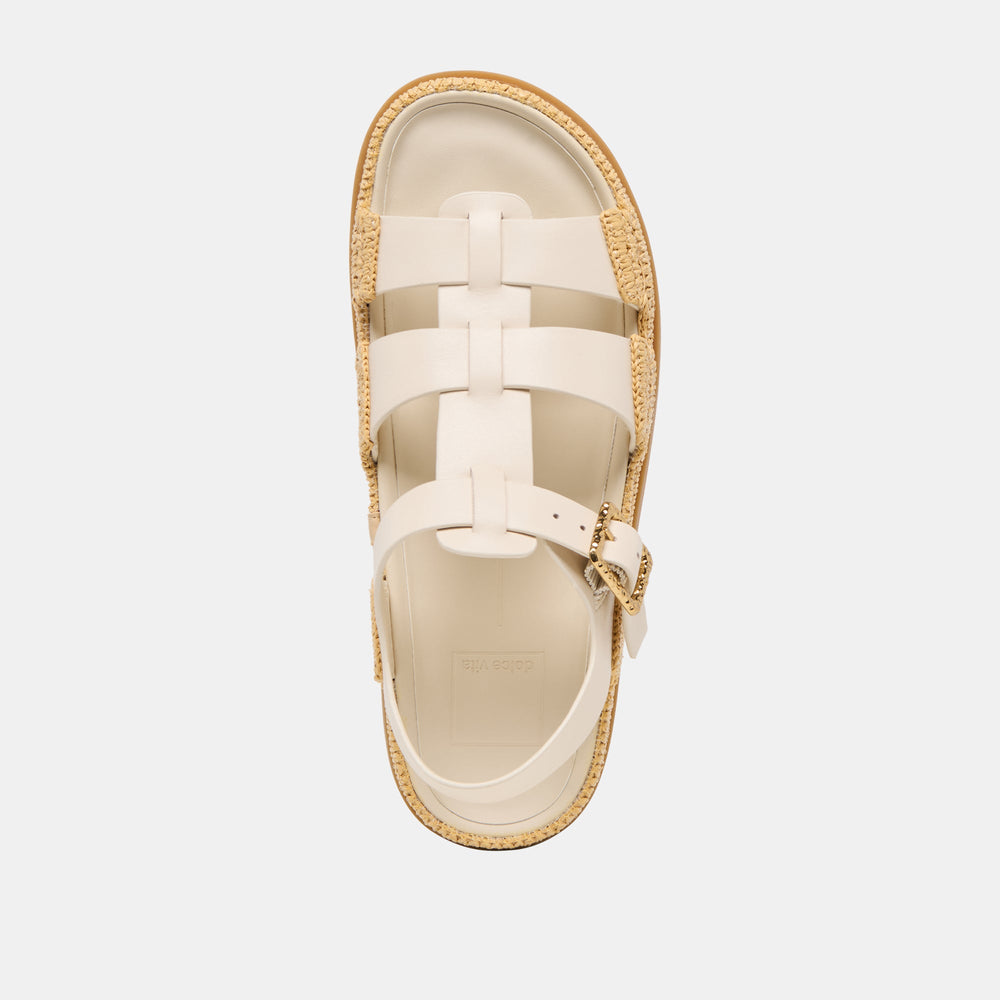 Shenna Bone Leather Sandals | Women Dolce Vita