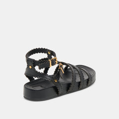 Susana Black Leather Sandals | Dolce Vita Women