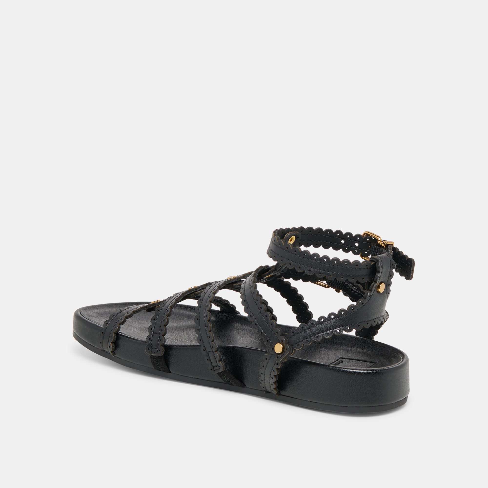 Susana Black Leather Sandals | Dolce Vita Women