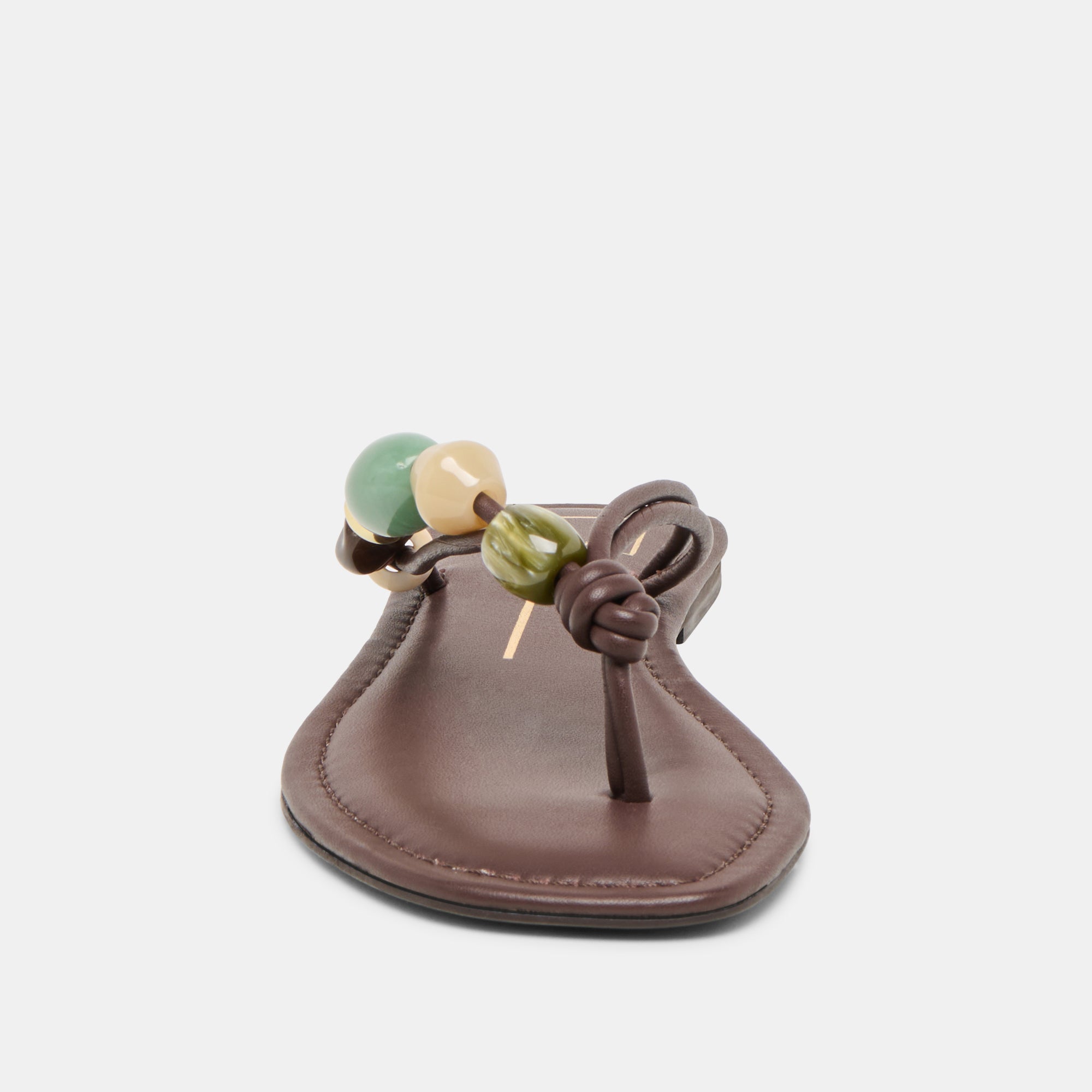 Cely Dk Brown Leather Sandals | Women Dolce Vita
