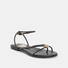 Kenley Black Leather Sandals | Dolce Vita Women