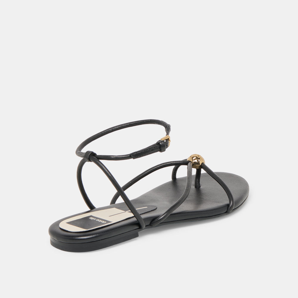 Kenley Black Leather Sandals | Dolce Vita Women