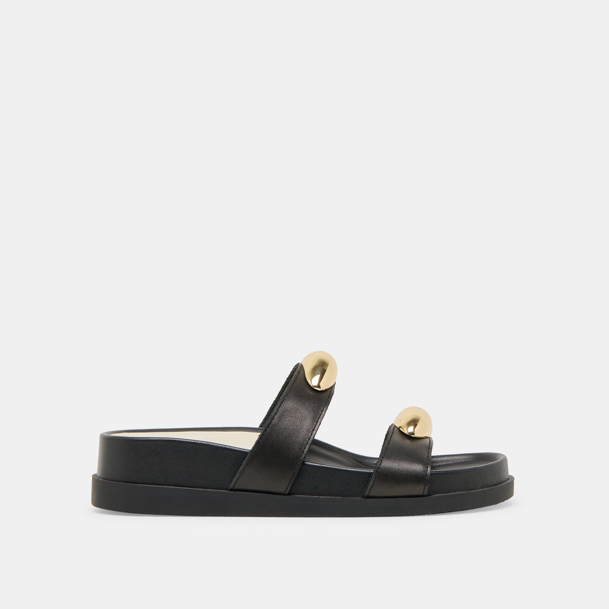 Satine Black Leather Sandals | Dolce Vita Women