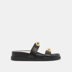 Satine Black Leather Sandals | Dolce Vita Women