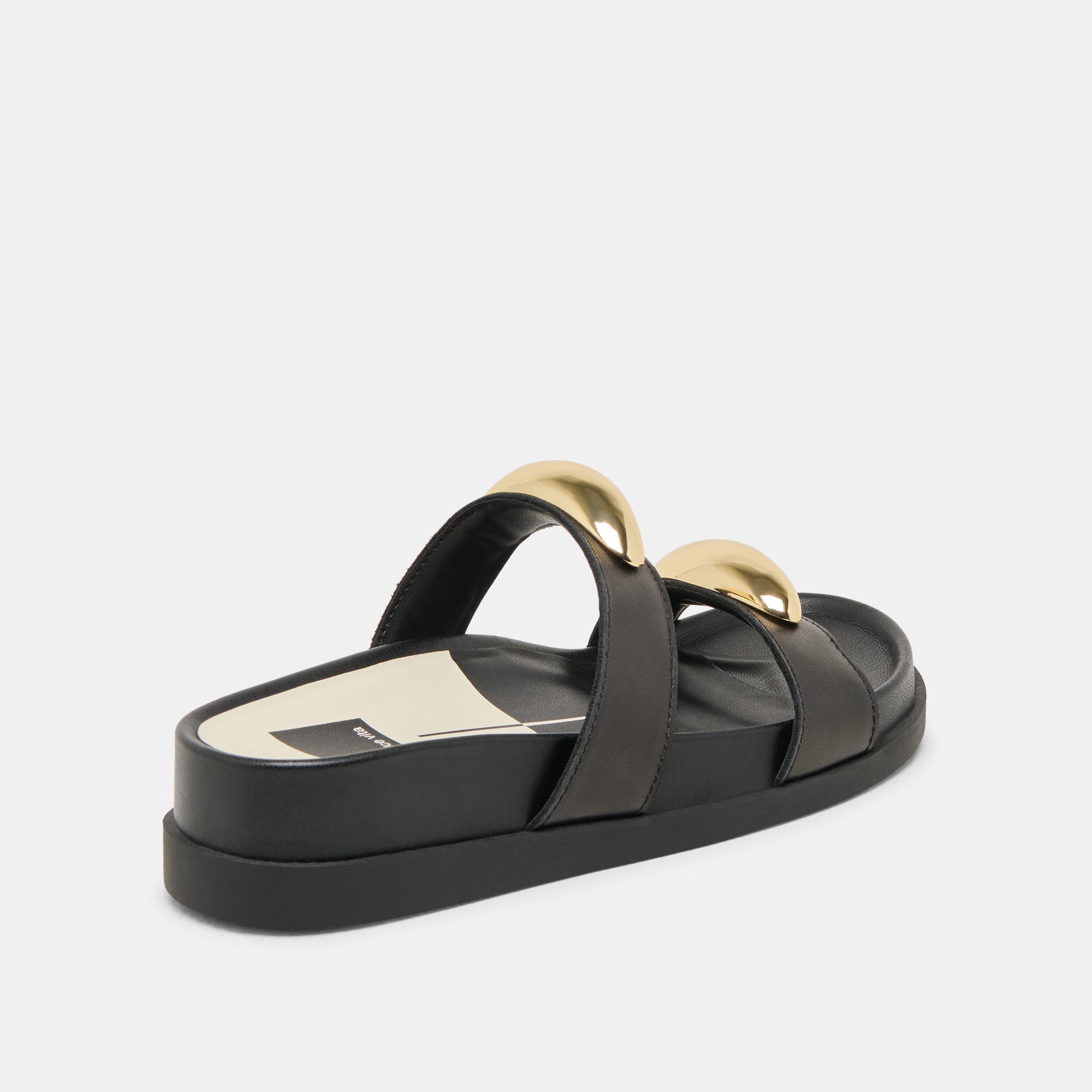 Satine Black Leather Sandals | Dolce Vita Women