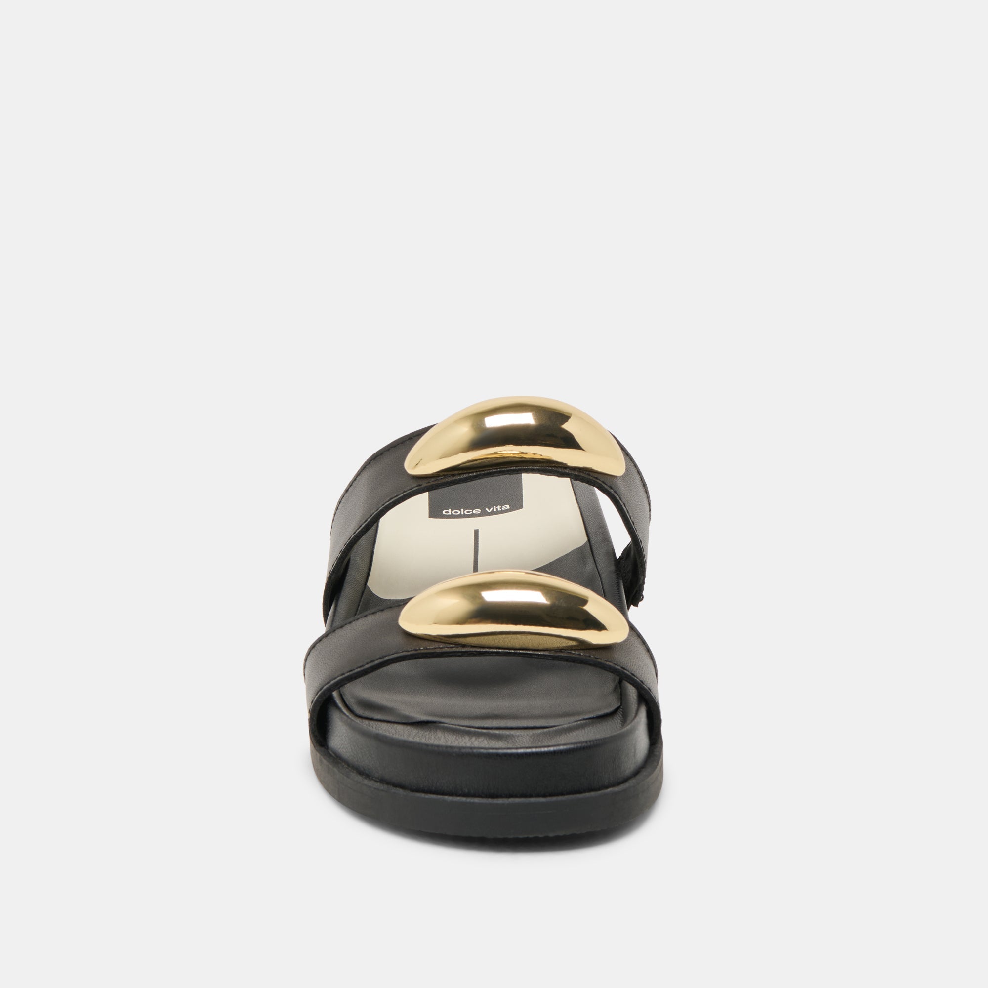 Satine Black Leather Sandals | Dolce Vita Women