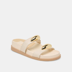 Satine Bone Leather Sandals | Women Dolce Vita