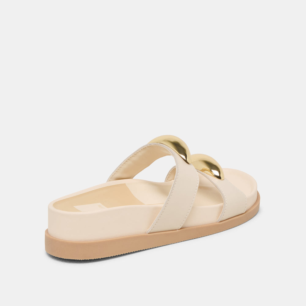 Satine Bone Leather Sandals | Women Dolce Vita