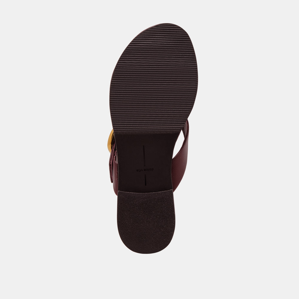 Rossa Burgundy Leather Sandals | Dolce Vita Women