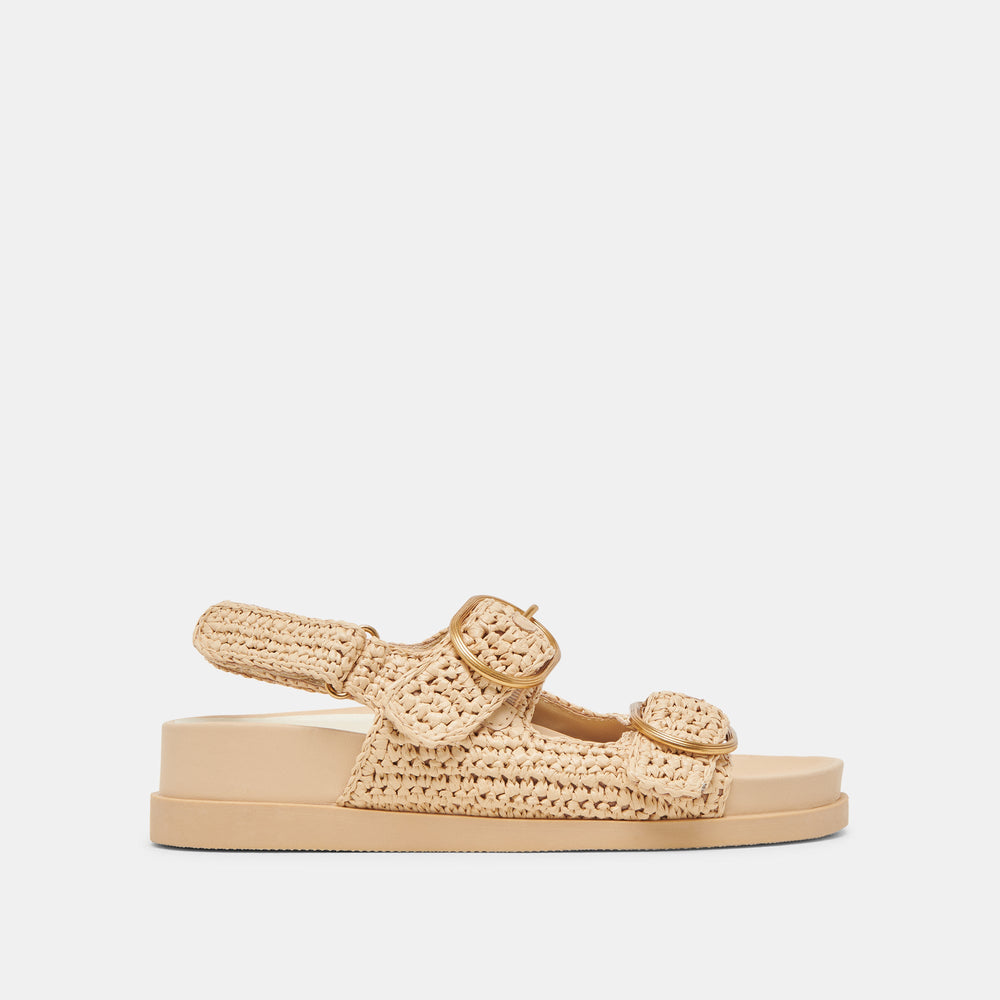 STARLA CROCHET SANDALS NATURAL KNIT | Women Dolce Vita