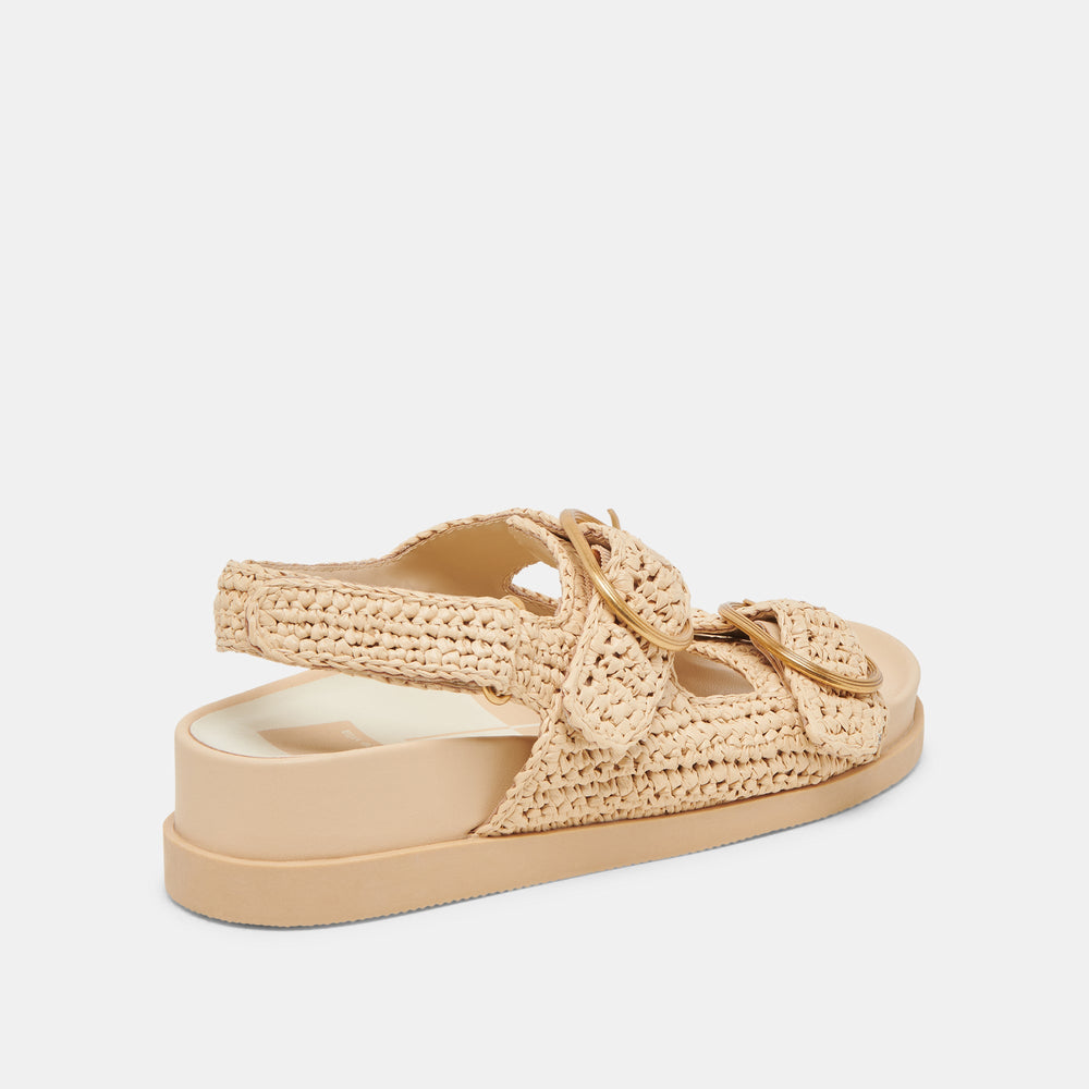 STARLA CROCHET SANDALS NATURAL KNIT | Women Dolce Vita