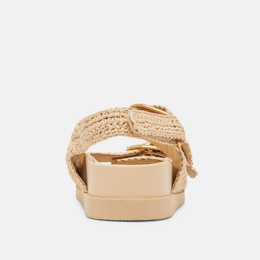 STARLA CROCHET SANDALS NATURAL KNIT | Women Dolce Vita