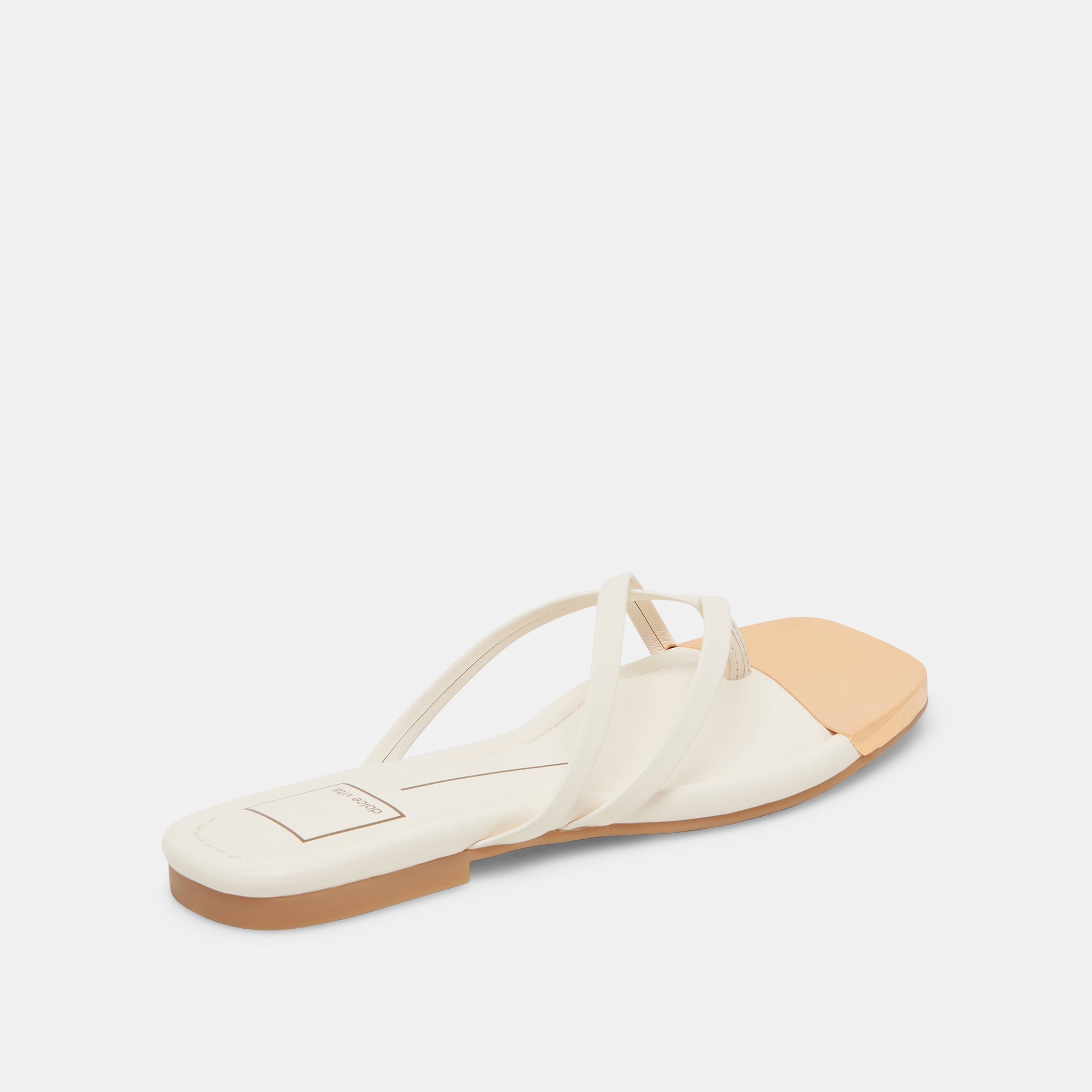 Laguna Off White Leather Sandals | Women Dolce Vita