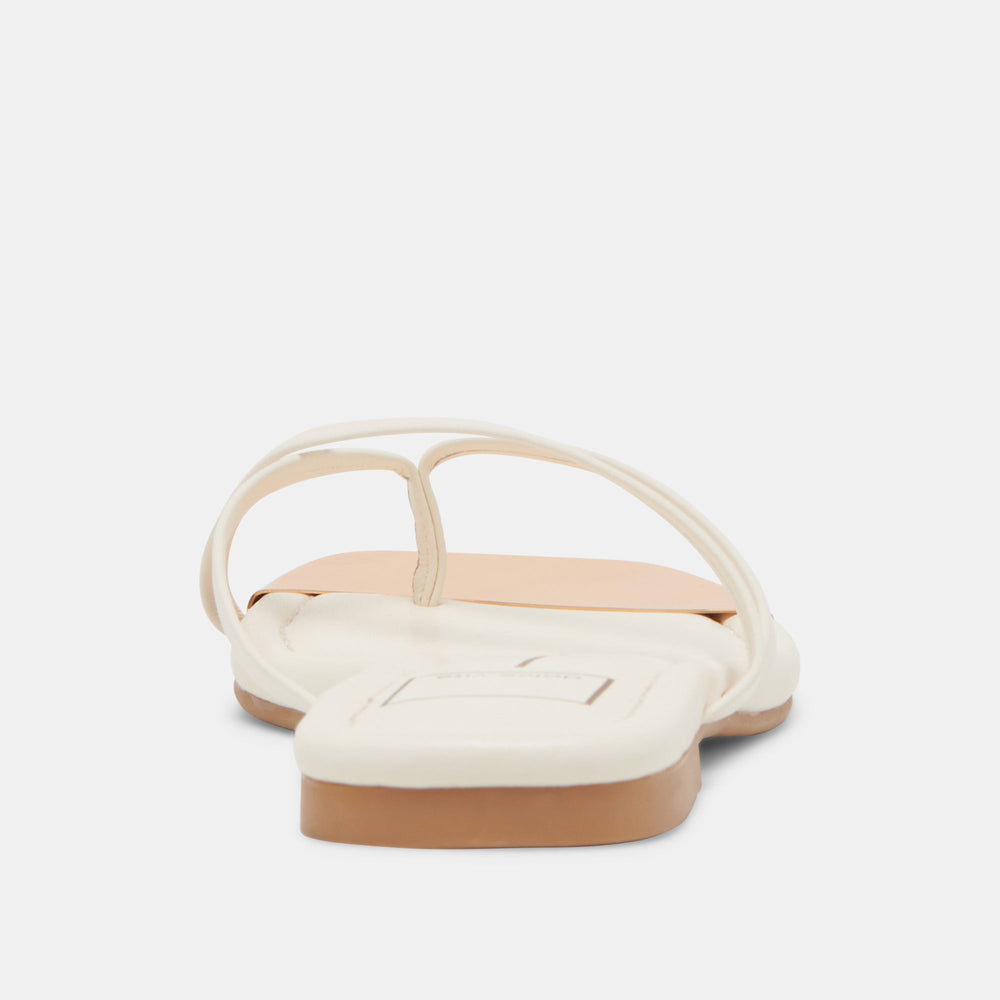 Laguna Off White Leather Sandals | Women Dolce Vita