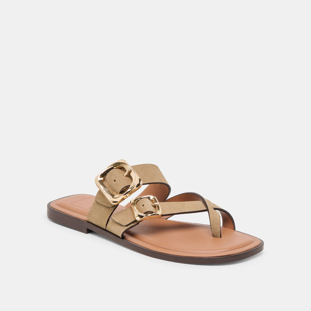 Shore Taupe Suede Sandals | Women Dolce Vita