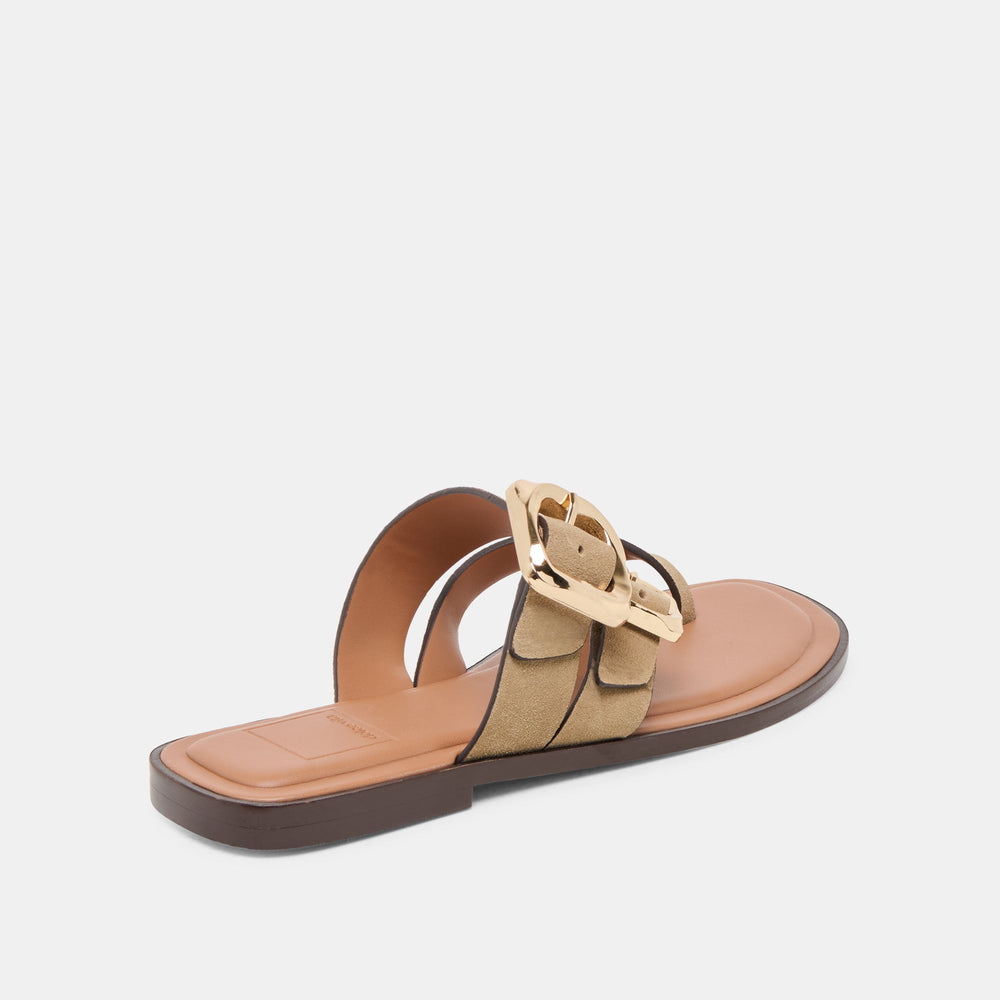 Shore Taupe Suede Sandals | Women Dolce Vita