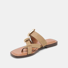 Shore Taupe Suede Sandals | Women Dolce Vita